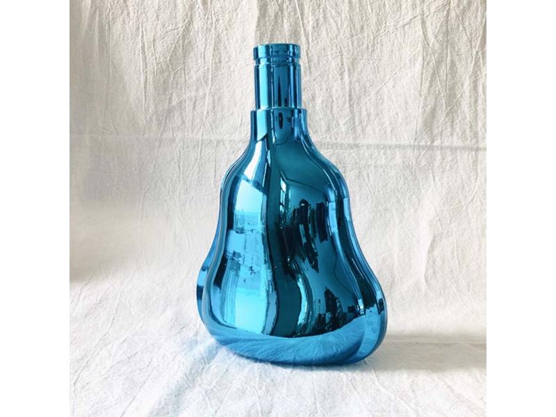 hot printing plating brandy glass bottles