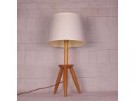 Nordic contracted and modern solid wood table lamp bedroom head decoration lamp creative solid wood 