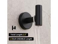 SUS 304 Stainless Steel Bathroom Hardware Set | Matte Black 4 Pieces Bathroom Hardware Accessories S