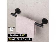 SUS 304 Stainless Steel Bathroom Hardware Set | Matte Black 4 Pieces Bathroom Hardware Accessories S