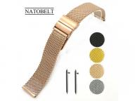 Juelong Minimalist Adjustable Mesh Band Stainless Steel Watch Strap
