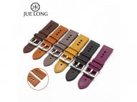 JUELONG Smooth 18mm 20mm 22mm Leather Watch Band Nato Strap