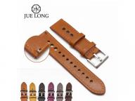 JUELONG Soft Handmade Genuine Leather Watch Strap Nato Band