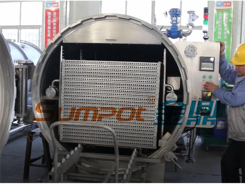 SUMPOT water spray autoclave for coconut waterion