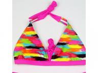 Girl bikini swimwear tight height elastic color cloth children's swimwear manufacturers direct sale