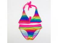 Girl bikini swimwear tight height elastic stripes children's swimwear manufacturers direct sales