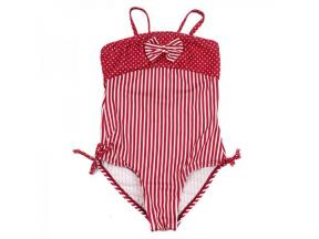 Swimming pool girls one-piece swimsuit children strap striped one-piece swimsuit triangle trade sour