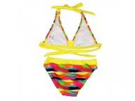 2019 European and American trade girl bikini swimwear tight height elastic color cloth children's s