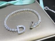 Simulation drill 8 word clasp D word shaped diamond O word full group set bracelet female