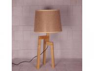 Nordic tripod living room lamp floor lamp Japanese sitting room bedroom vertical solid wood art simp