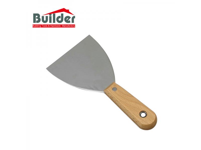 Wall Base Spreader Stainless Steel Flexible Putty Knife With Tempered Blade
