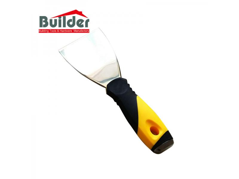 Flexible Mirror Polished Stainless Steel Taping Knife For Drywall Finishing