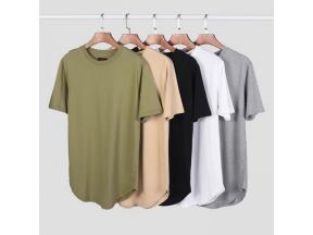 2019 hot sale Men's short sleeve curved hem t-shirt