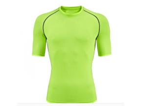 2019 Men's hot sale 100% polyester cool dry round neck cheaper sport t-shirt