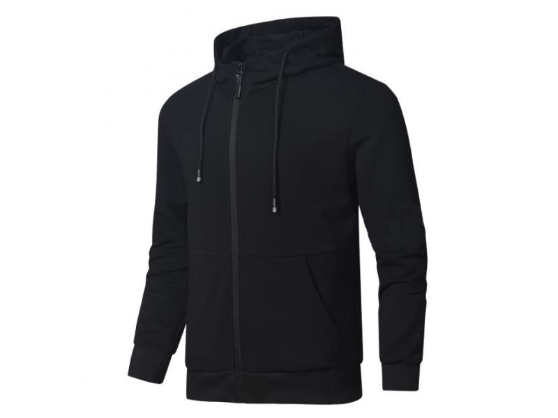 2019 Hot sale Men's long sleeve with hoody zipper sweatshirt