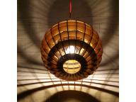 Modern simple Nordic chandelier living room dining room round wood chandelier cafe study wooden chan