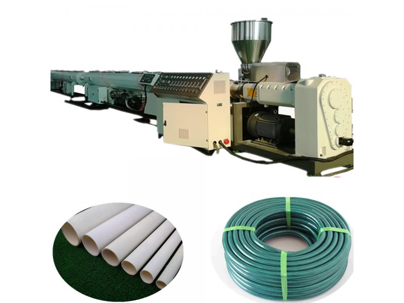High quality plastic PVC/UPVC electric wire conduit water supply and drainage pipe extrusion line ma