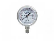 All steel seismic pressure gauge
