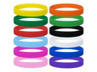 Silicone Bracelets Adult-Sized Rubber Band Bracelets Wristbands For Party