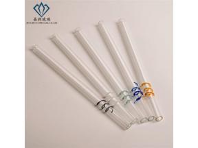 Creative spiral straws / high quality borosilicate glass drinking straws