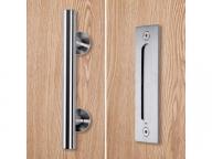 Stainless barn door pull handle wooden sliding door handle