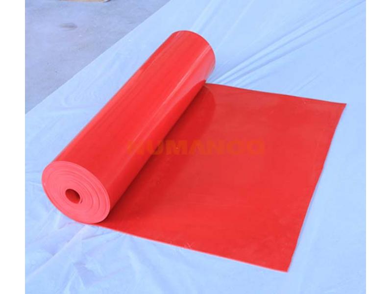 Colored rubber sheet