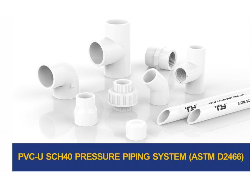 PVC SCH40 PRESSURE PIPE SYSTEM (ASTM D2466)