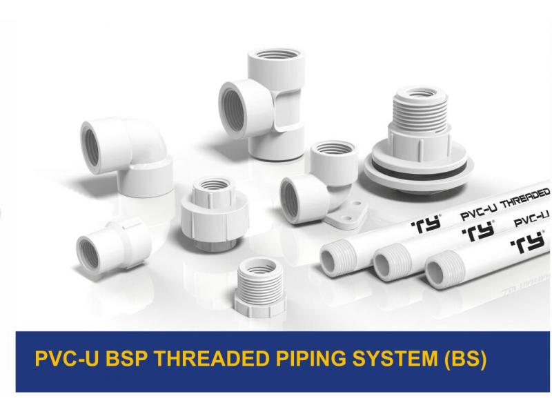 PVC THREADED PRESSURE PIPE SYSTEM (BS)