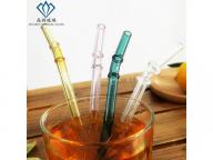 Top seller quality reusable drinking straws eco friendly bend and straight glass straws