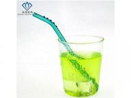 Reusable Transparent Borosilicate Glass Straws Handmade with Dots design