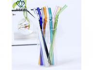 Best selling hot chinese products glass straw clear drinking straws pyrex colored make a price