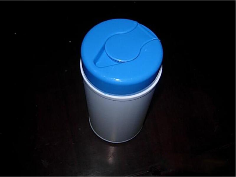 Hygienic flip plastic wipes bucket