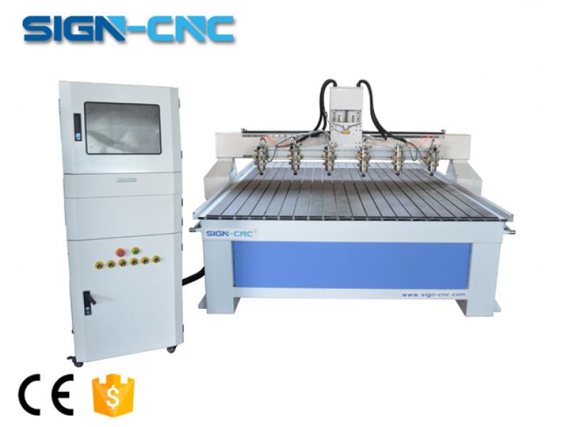 Six-spindles CNC Router
