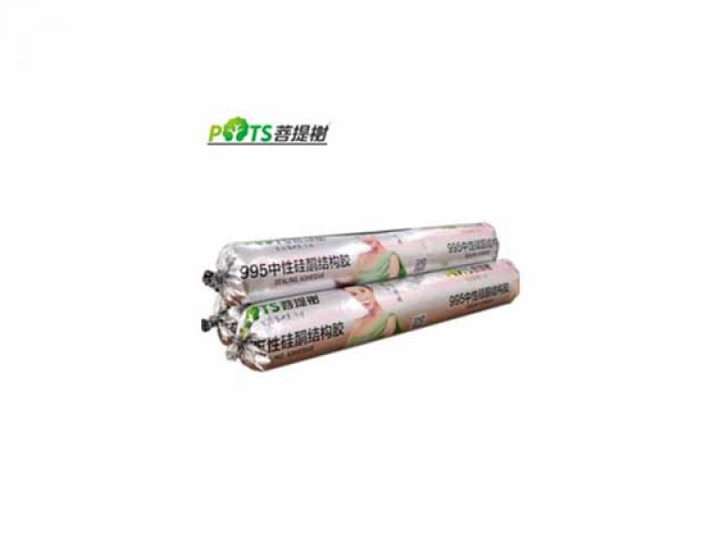 Neutral silicone structural adhesive