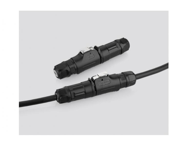 Communication waterproof male and female aviation plug connector