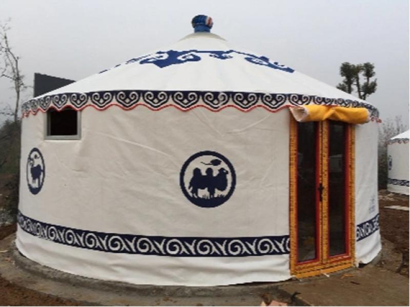 Aluminum Bamboo Art Luxury Accommodation Yurt Tent