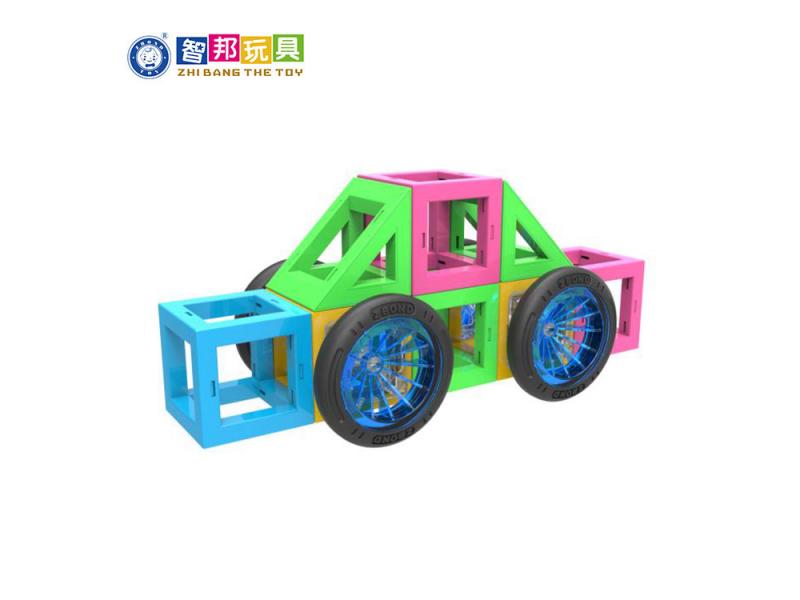 STEM Educational Magnetic Blocks with Running Ball Marble Run