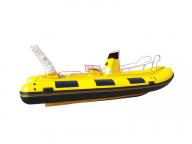 Entertainment Fiberglass Hull Rigid Inflatable Boat 