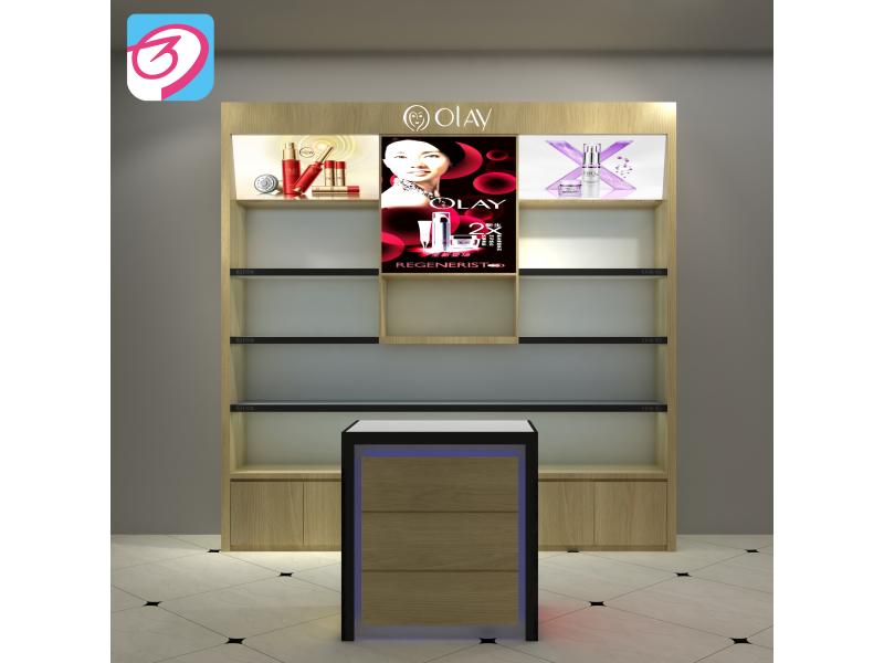 Makeup Display Cabinet/Perfume Kiosk/Customized Cosmetic Display Showcase