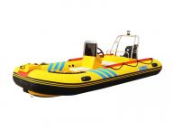Rigid Inflatable Boat with Outboard Motor for Fishing 