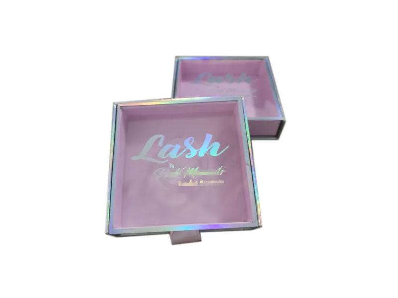 Custom Made Drawer Box Lashes Packaging Eyelash Slide Case