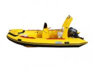 Entertainment FRP River Rescue Boat Rigid Inflatable Boat