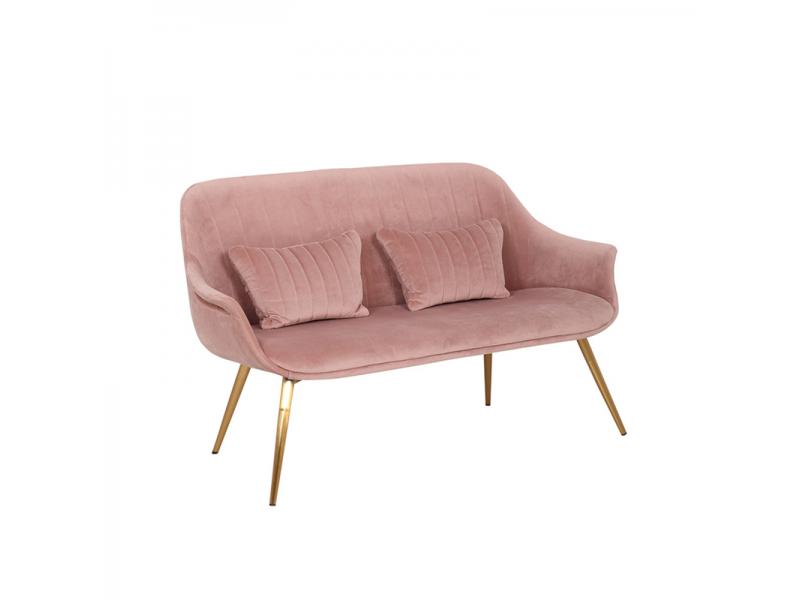 Modern Living Room Sofa Pink Velvet Lovesat Lounge Sofa Chair