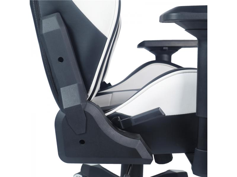High Back White&Black Leather Executive ErgonomicOffice Gaming Chair