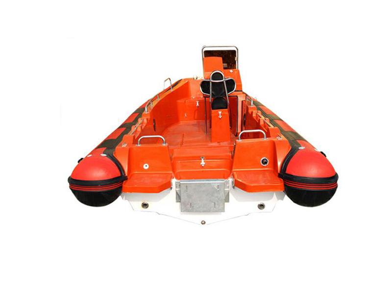 Inflatable Fiberglass Boat with Outboard Engine