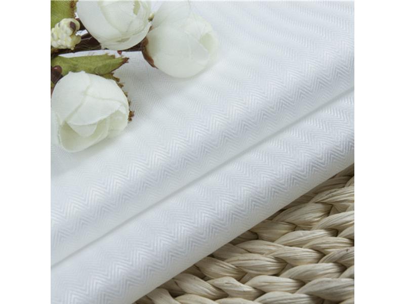 100% Polyester Herringbone Bleached Fabric