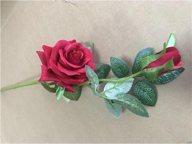 Real Touch Silk Rose Artificial Flowers for Home Wedding Decoration