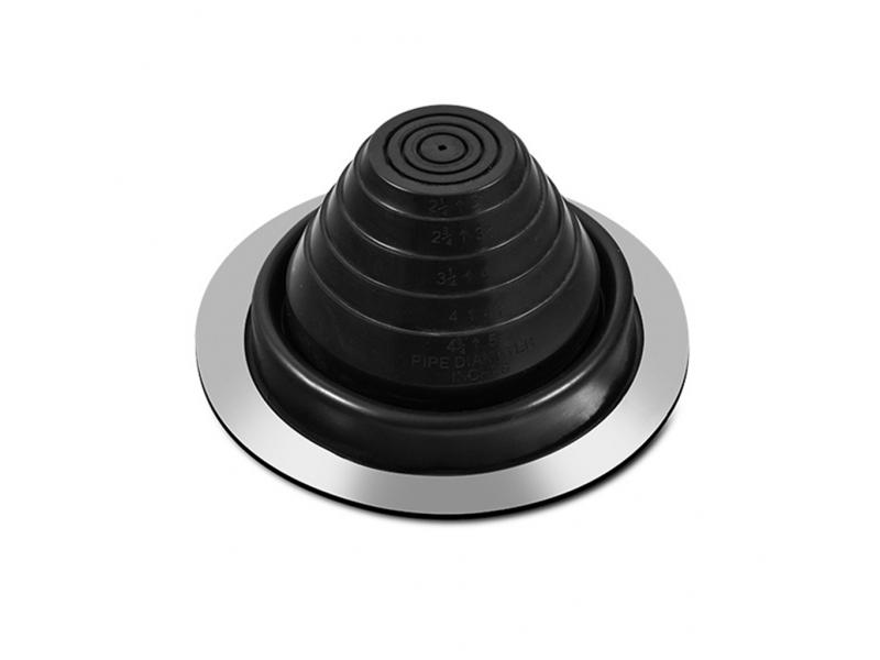 Round Base 196MM Diameter Base and 57-127MM Pipe EPDM Silicone Rubber Roof Pipe Flashing 