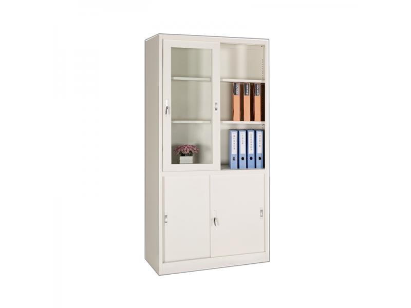 Hot Sale Steel Office Furniture Metal Filling Cabinet and 2 Glass Door File Cabinet
