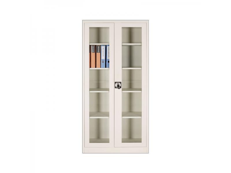 Hot Sale Steel Office Furniture Metal Filling Cabinet and 2 Glass Door File Cabinet